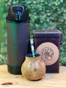 Kit Tradicional de Tereré com Garrafa Térmica Termolar e Cuia de Porongo 🌿